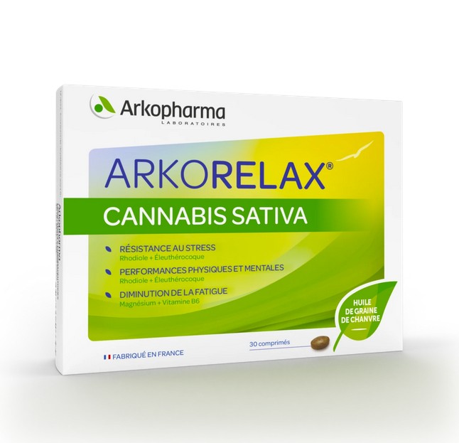 Arkorelax Cannabis Sativa 30 Comprimés